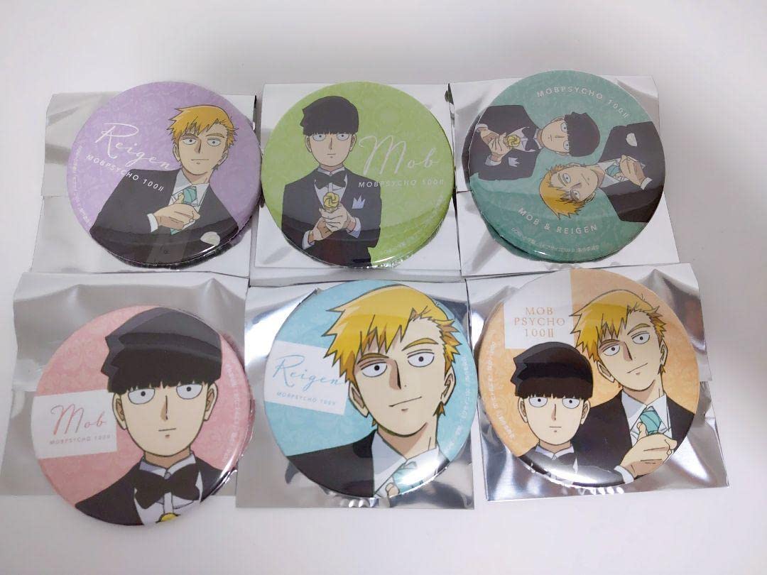 Amazon | モブサイコ100 TSUTAYA 限定 スーツ 缶バッジ 霊幻 モブ